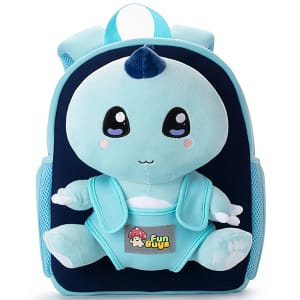 Kawaii Dinosaur Plush Toy and Backpack - Blue T-Rex