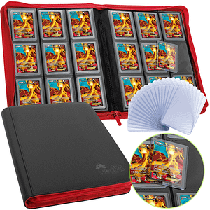 Toploader 9 Pocket Side-Loading Binder - Red