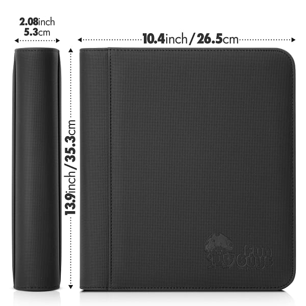 Toploader 4 Pocket Side-Loading Binder - Black and Green - Image 8