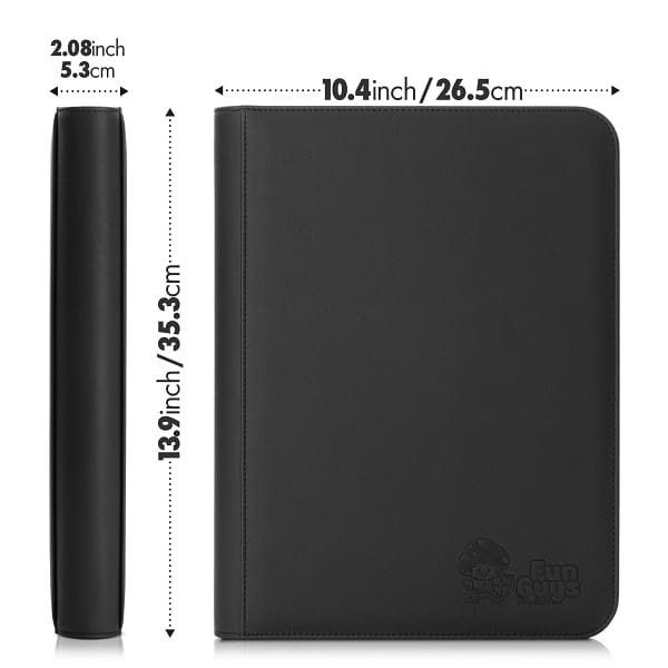 Trading Card 9 Pocket Side-Loading Binder - Black and Purple - Image 8