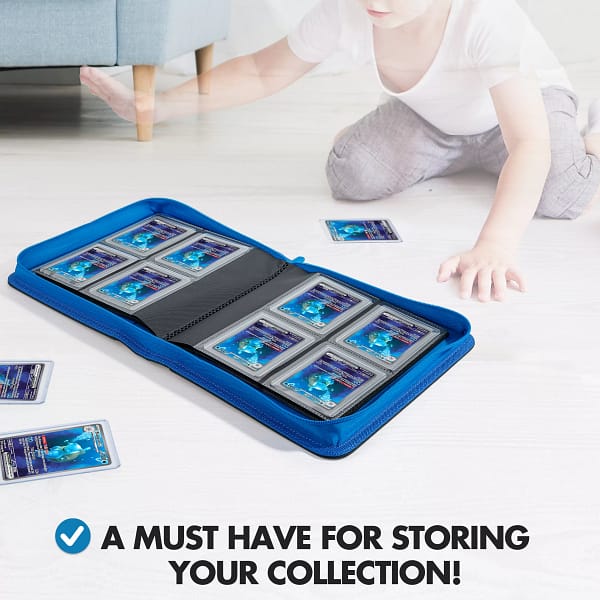 Toploader 4 Pocket Side-Loading Binder - Black and Blue - Image 5