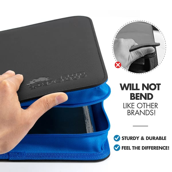Toploader 4 Pocket Side-Loading Binder - Black and Blue - Image 7