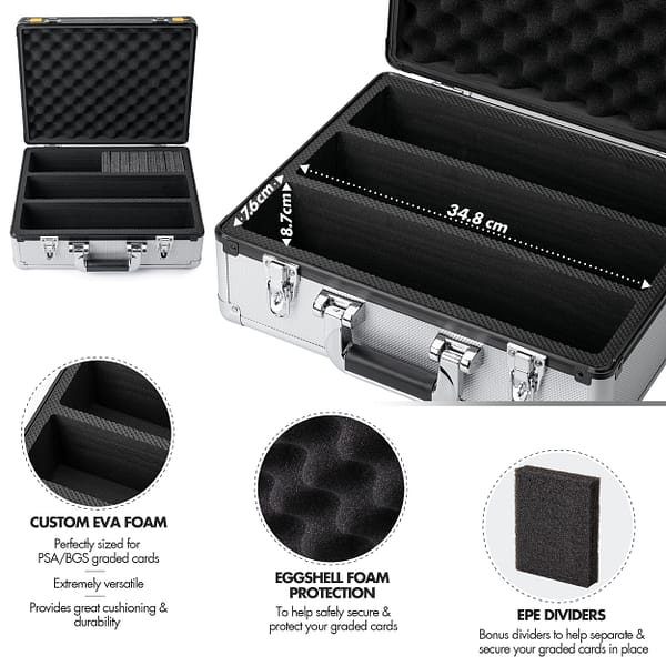 Toploader Trading Case - 3 Row - Black/Gold - Image 4