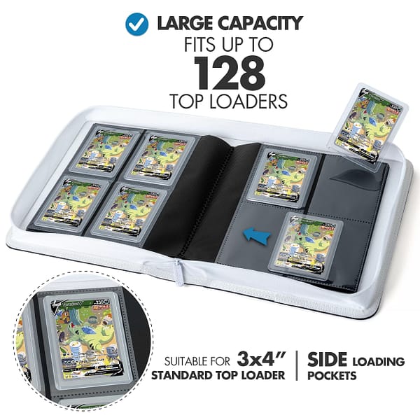 Toploader 4 Pocket SideLoading Binder Black and White Fun Guys