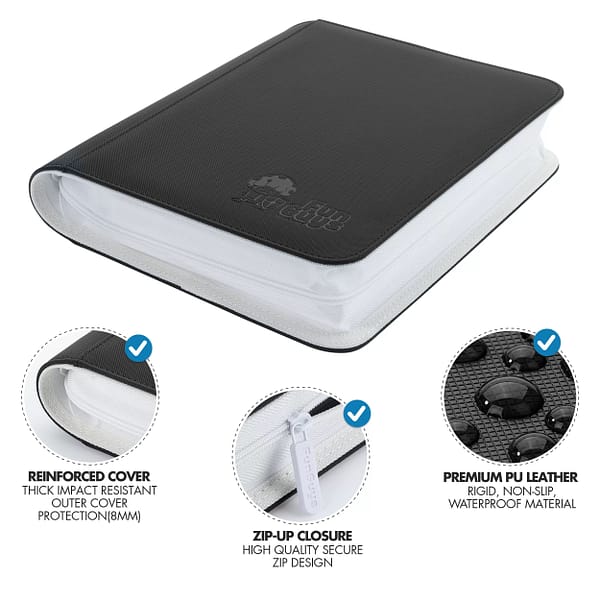 Toploader 4 Pocket SideLoading Binder Black and White Fun Guys