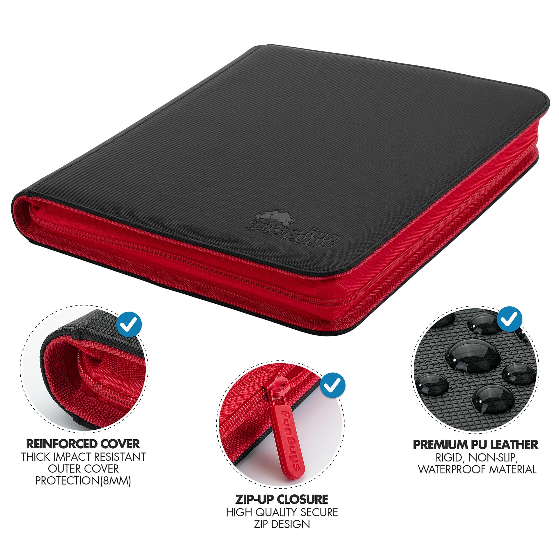 Toploader 9 Pocket SideLoading Binder Red Fun Guys